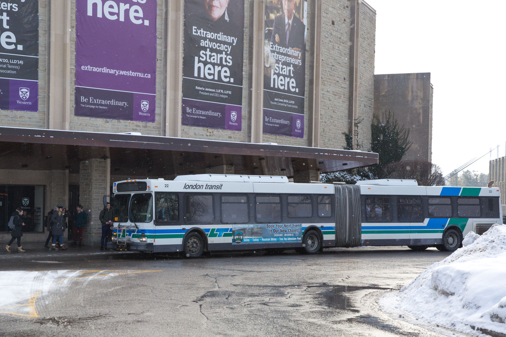 Bus in winter